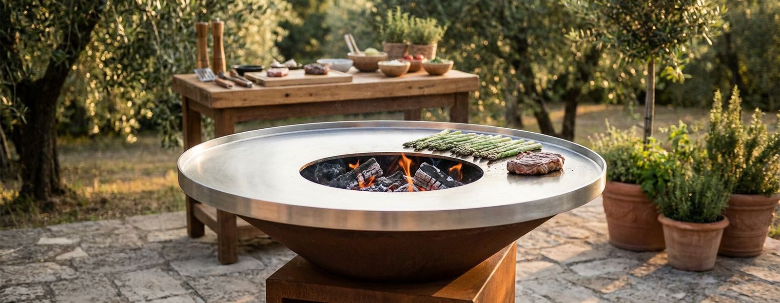 acier pour brasero plancha